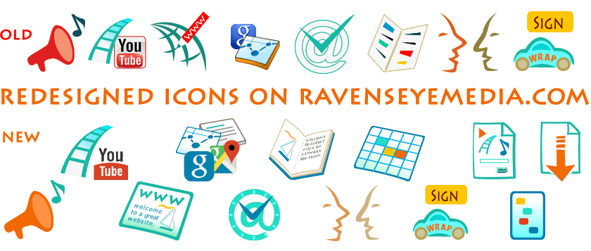 Raven's Eye Media - new icons